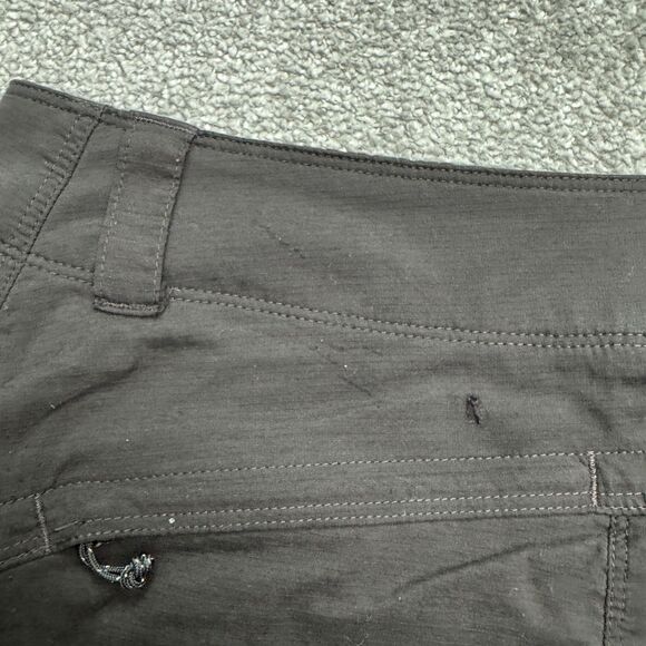 L.L. Bean Cargo Mini Skort Skirt Womens 14 Regular Black Nylon Outdoor Camping - Picture 7 of 16